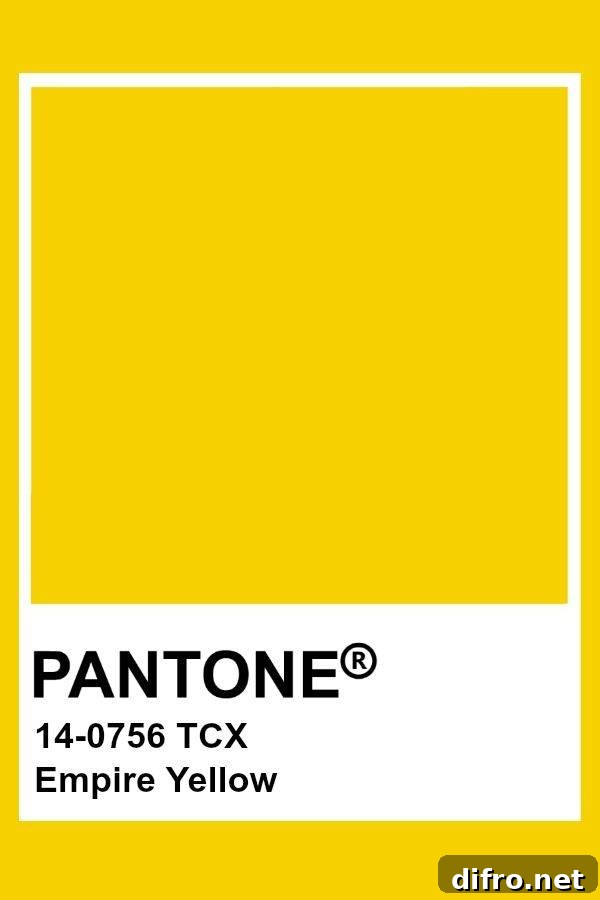 Pantone Empire Yellow