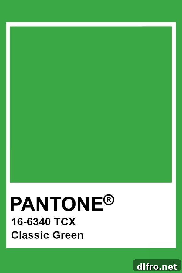 Pantone Classic Green