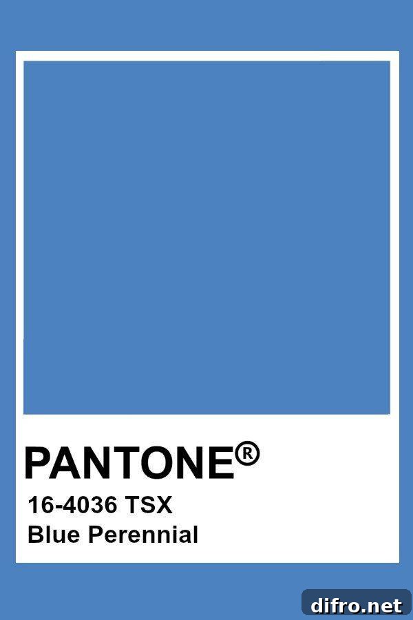 Pantone Blue Perennial