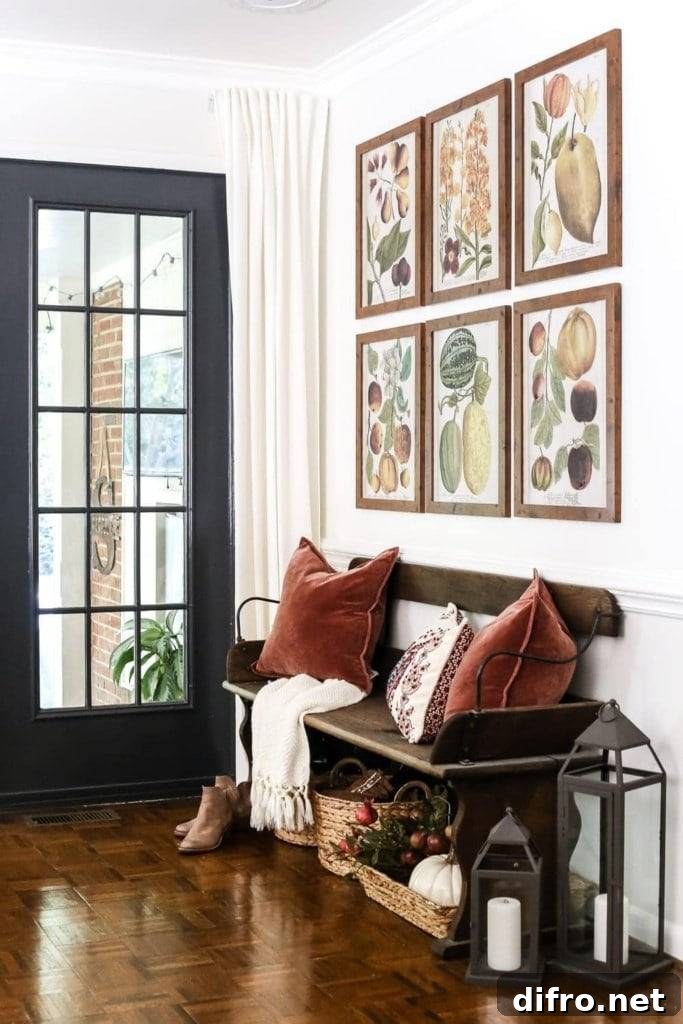 Gallery wall of fall printables