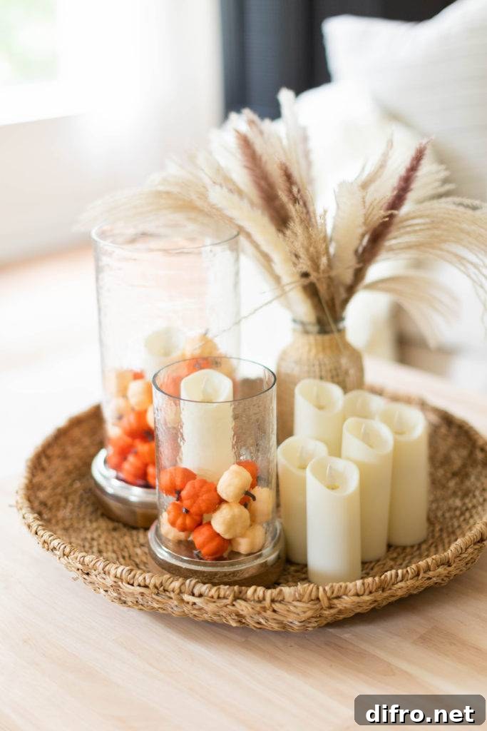 Pampas grass in a vase