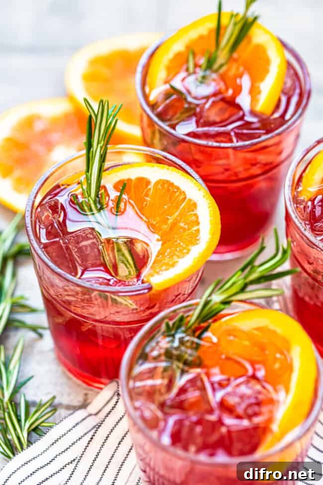 Orange Cranberry Bourbon Smash