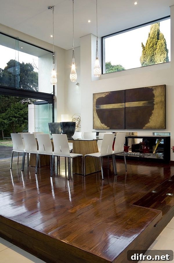 Large open interior space with high ceilings