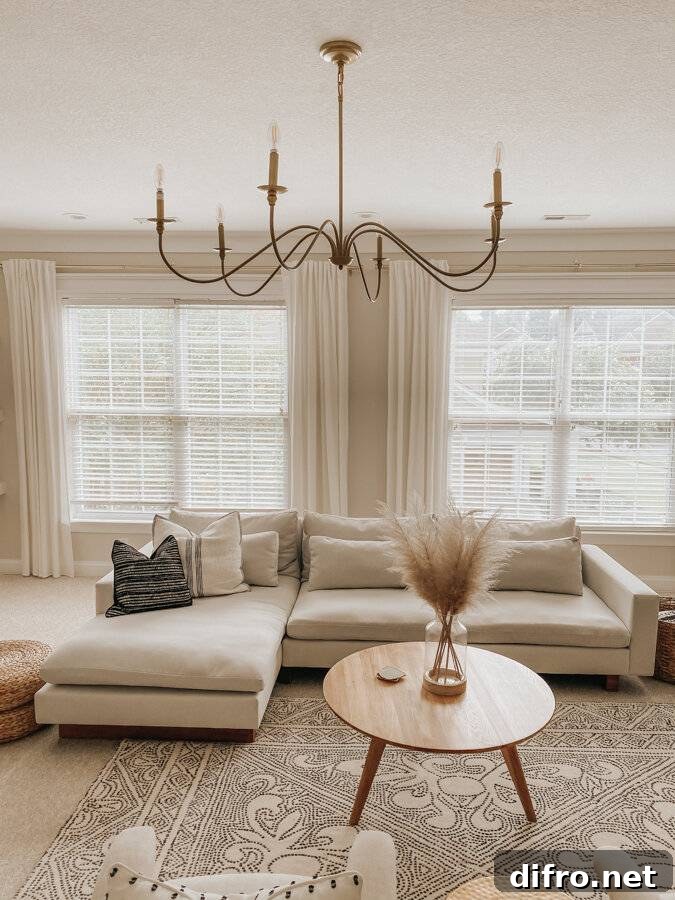 white sofa living room