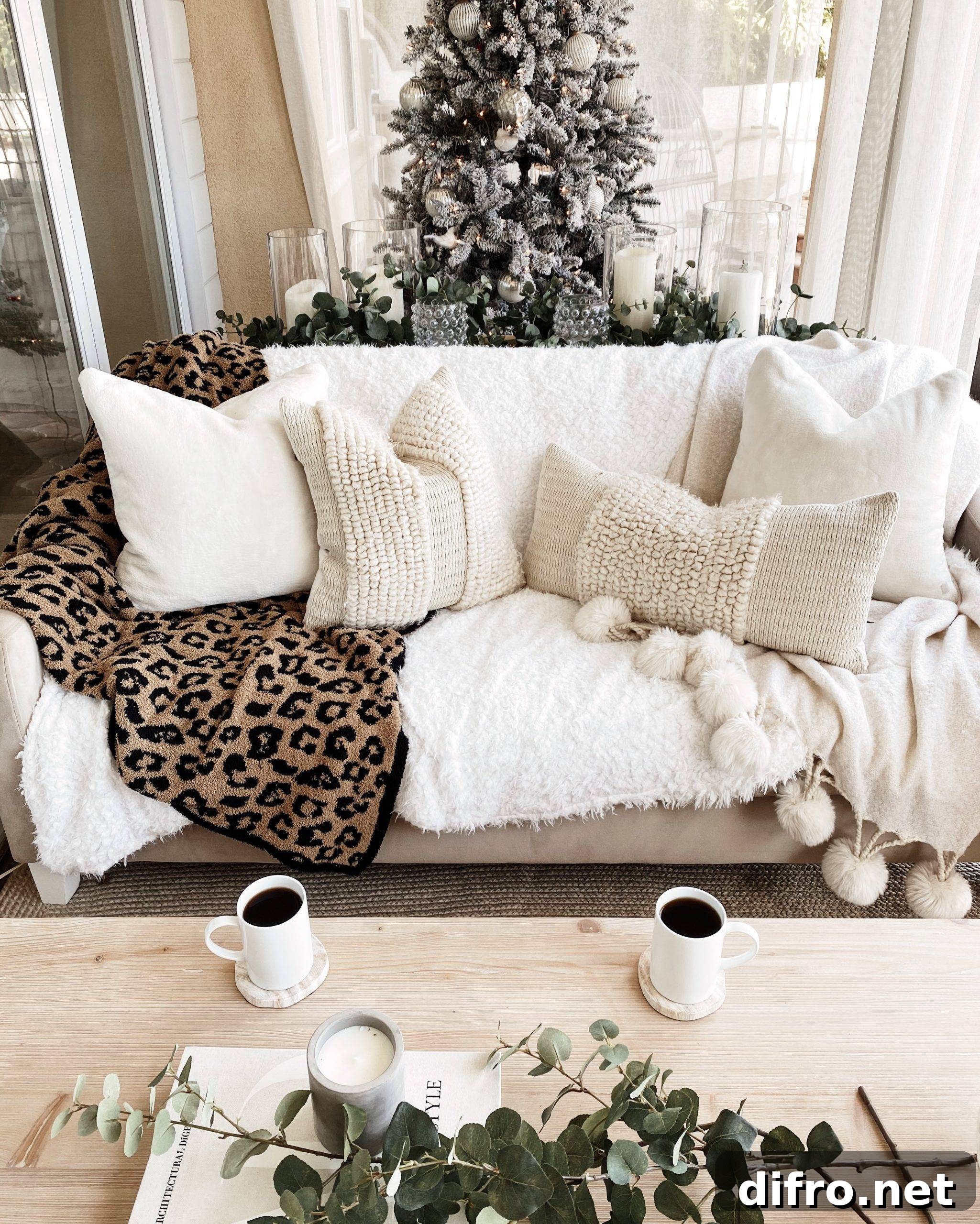 white sofa living room