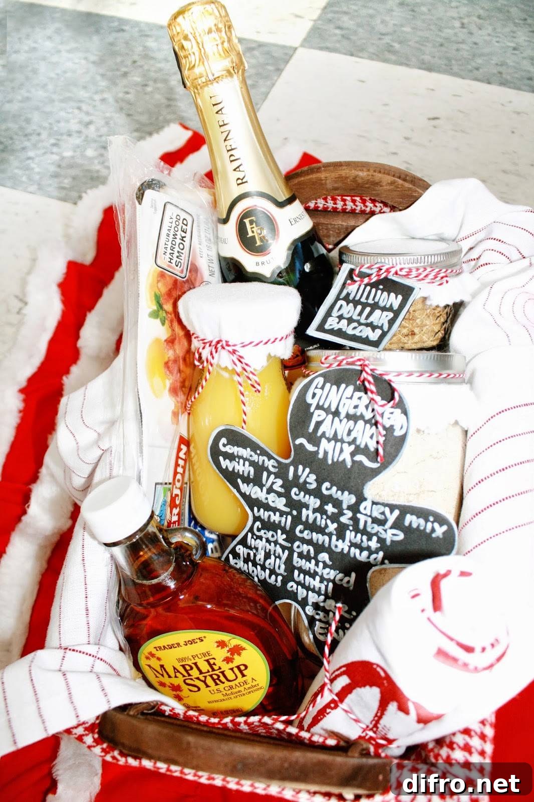 pancake breakfast gift basket