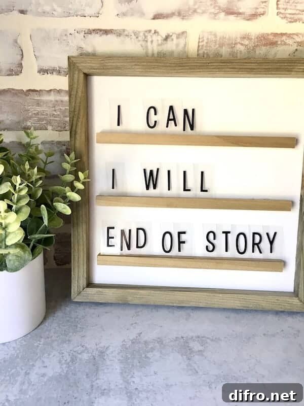 letter board with letters