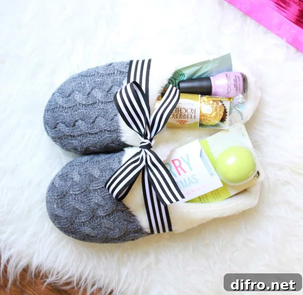 gift in slippers