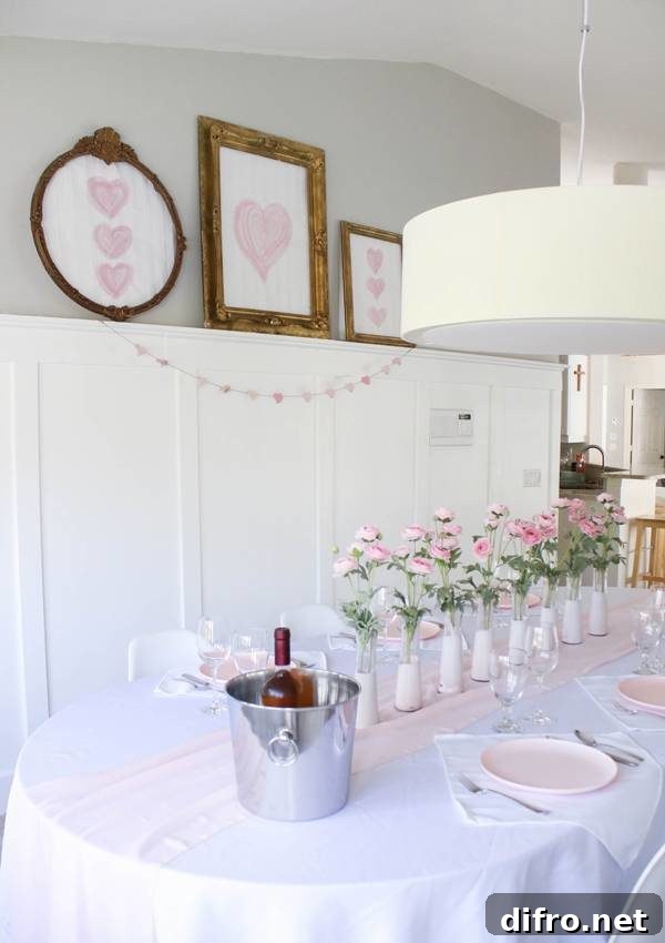 Cheap but chic Valentine's decor