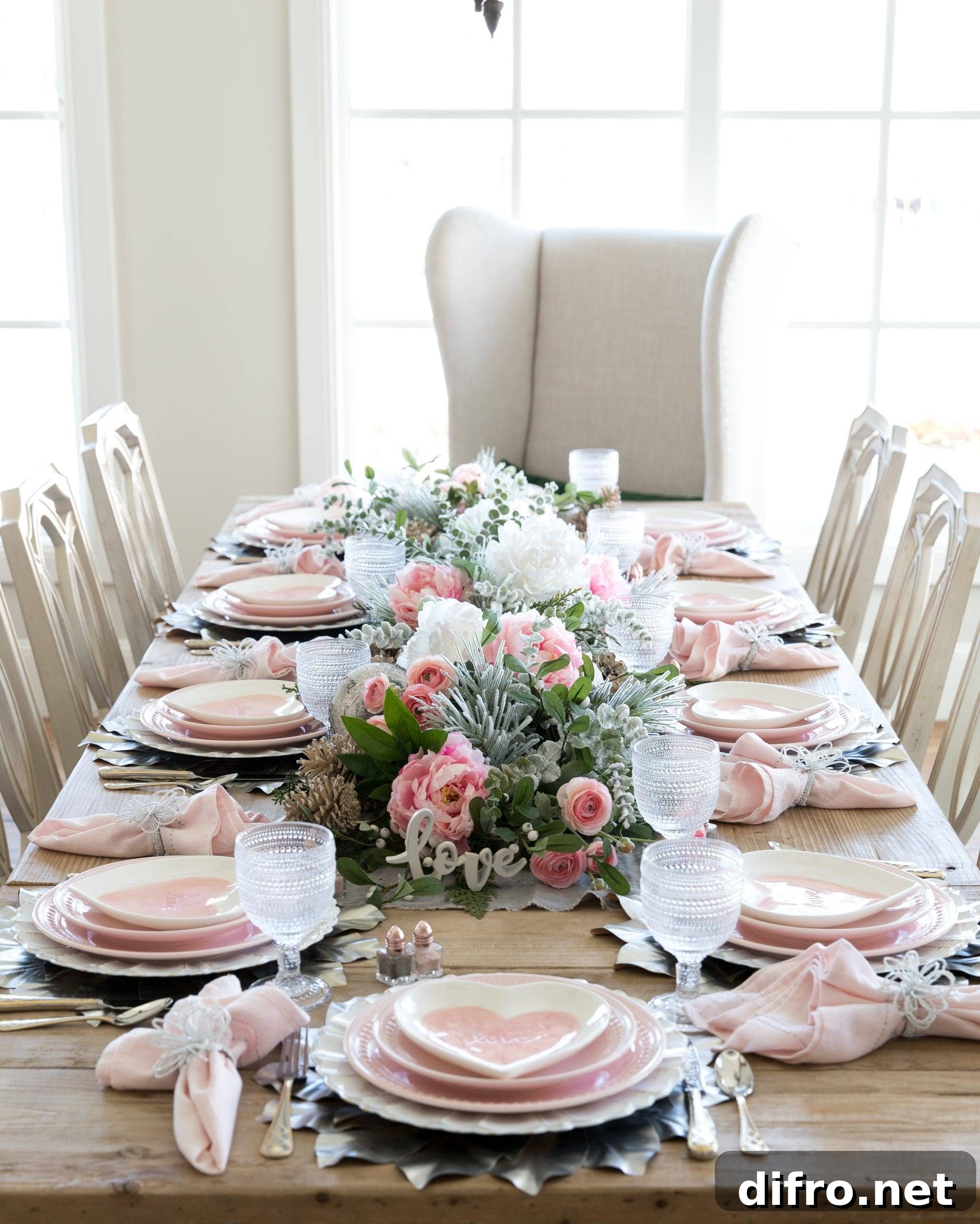 Pink heart-shaped plates