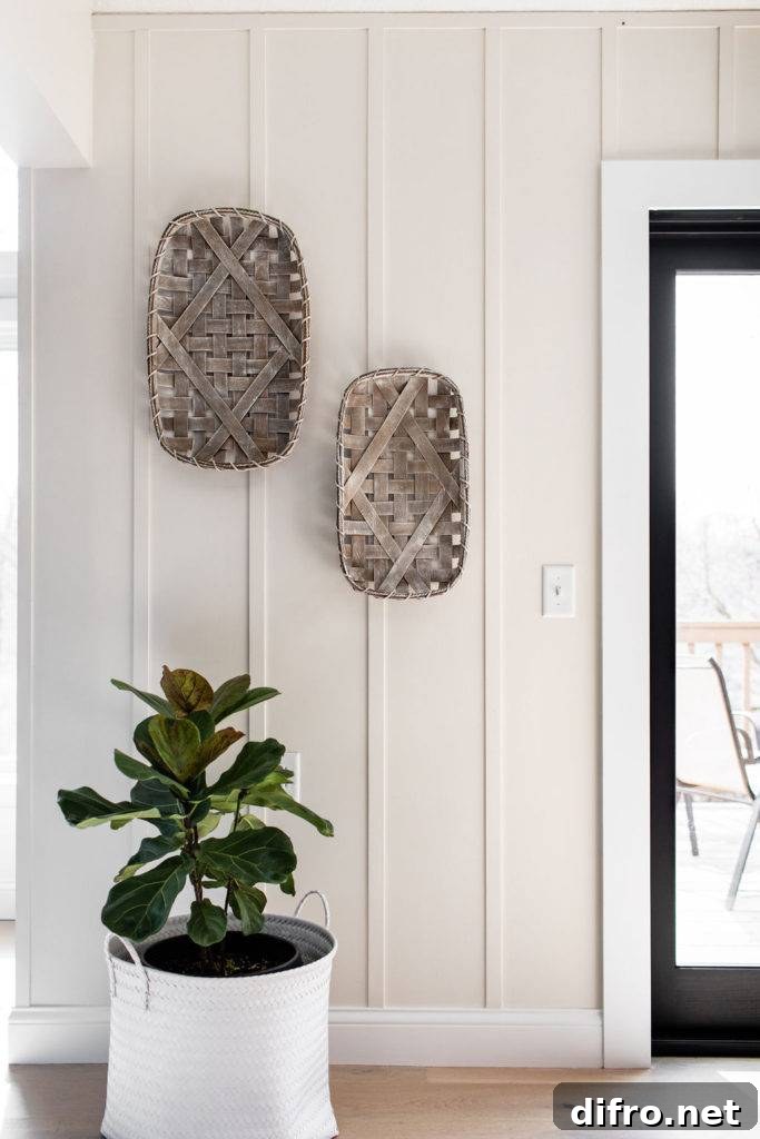 white board and batten wall