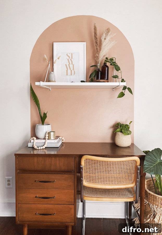 painted wall arch