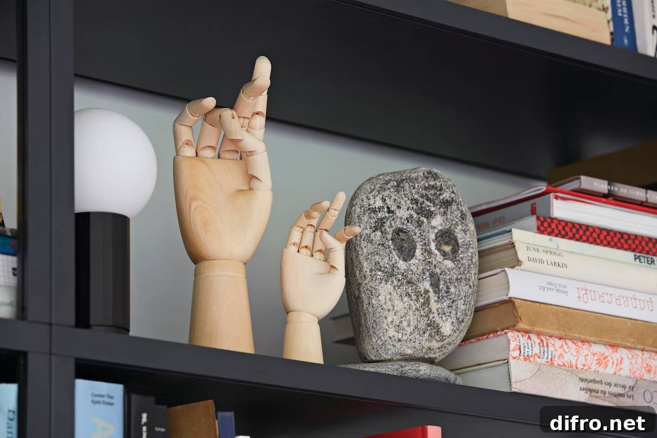 Designer wooden hand model