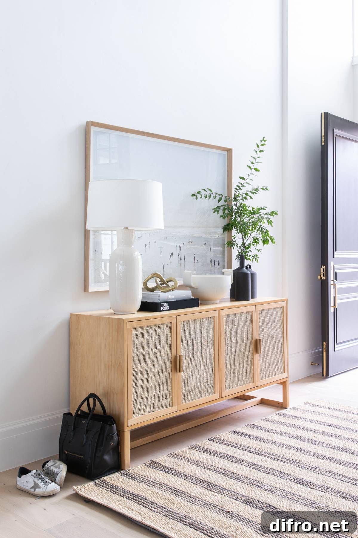 decorated dresser top
