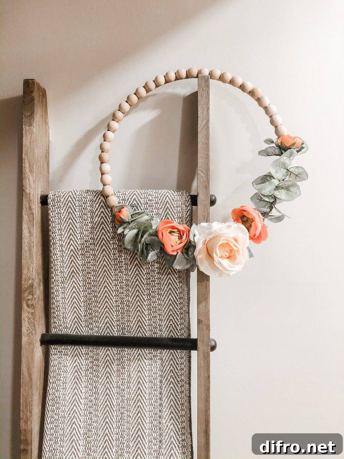 beaded spring wreath