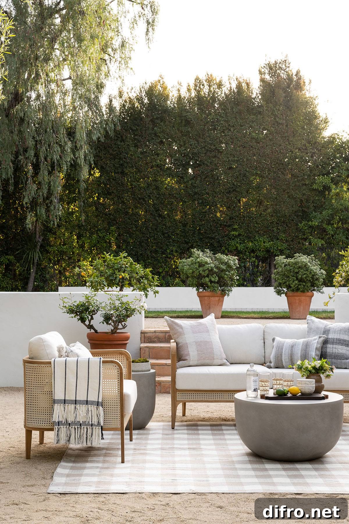 outdoor living space