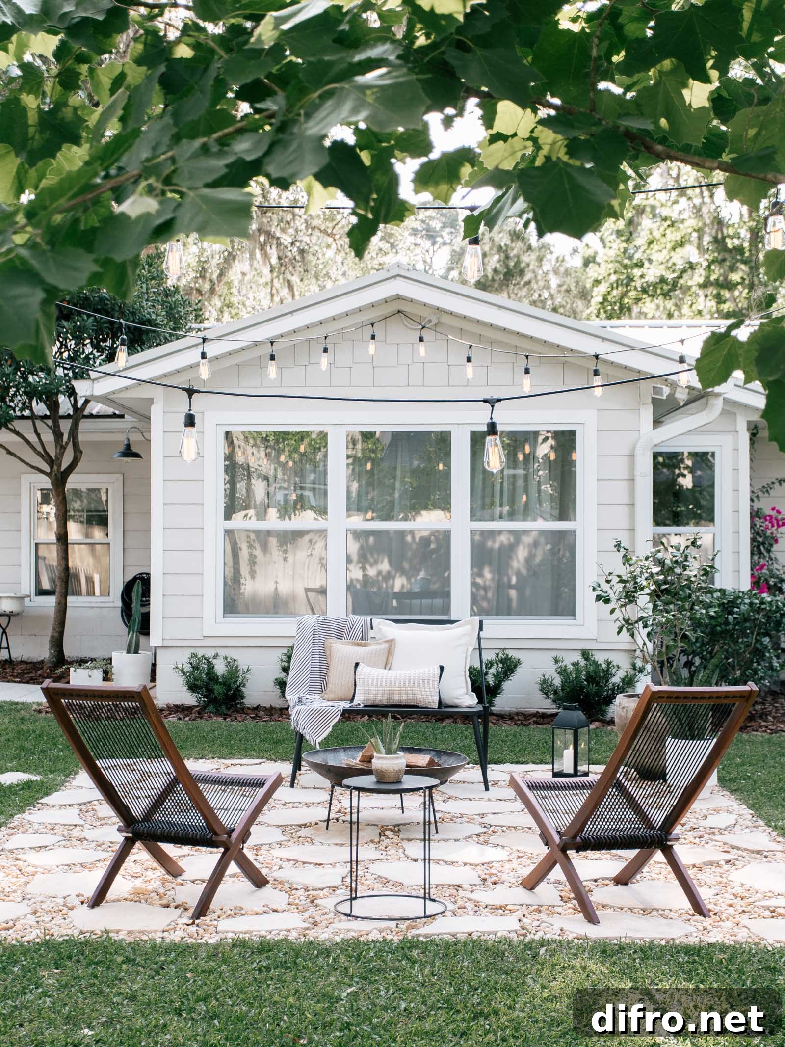 outdoor living space