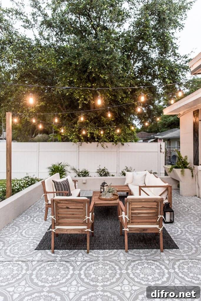 outdoor living space