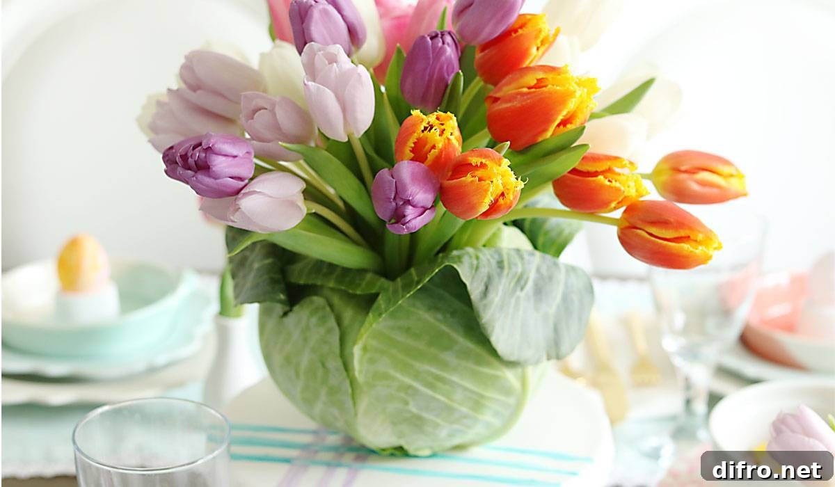 spring flower arrangement 