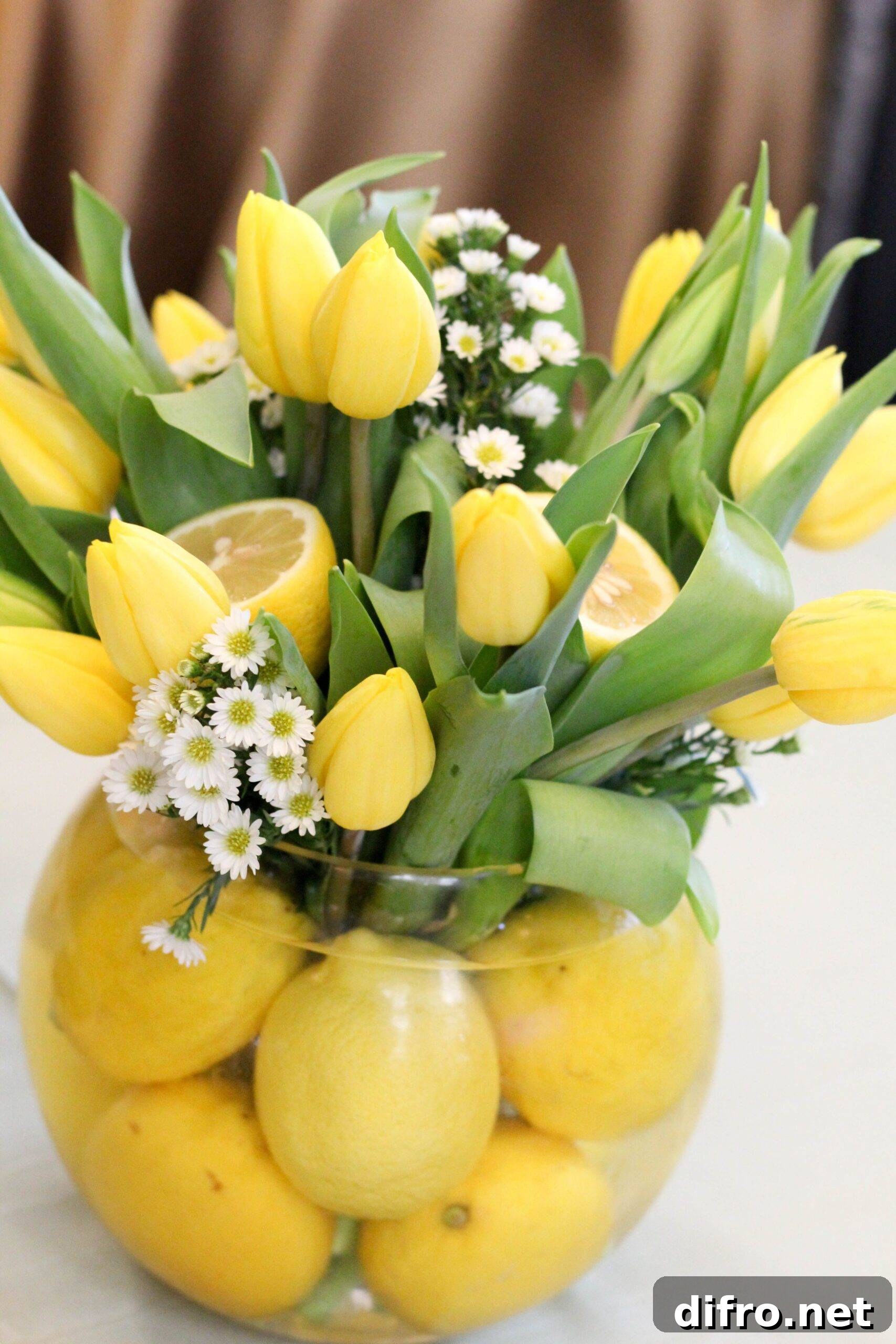 spring flower arrangement 