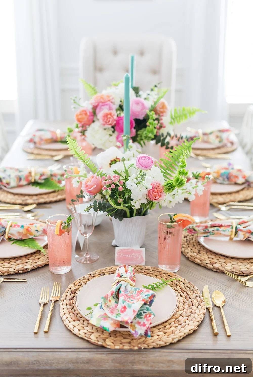 spring tablescape