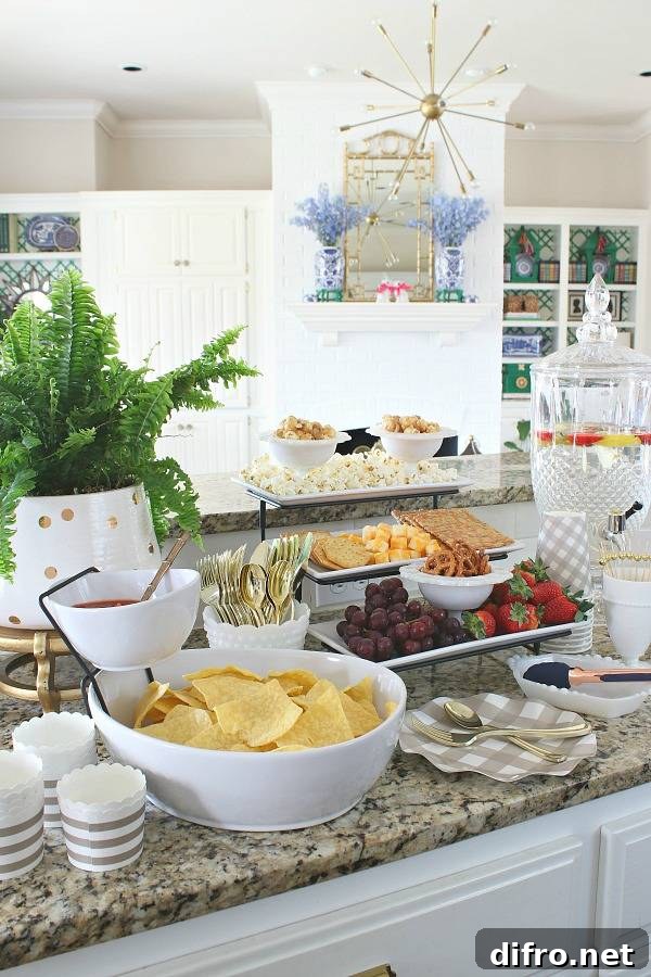 buffet table