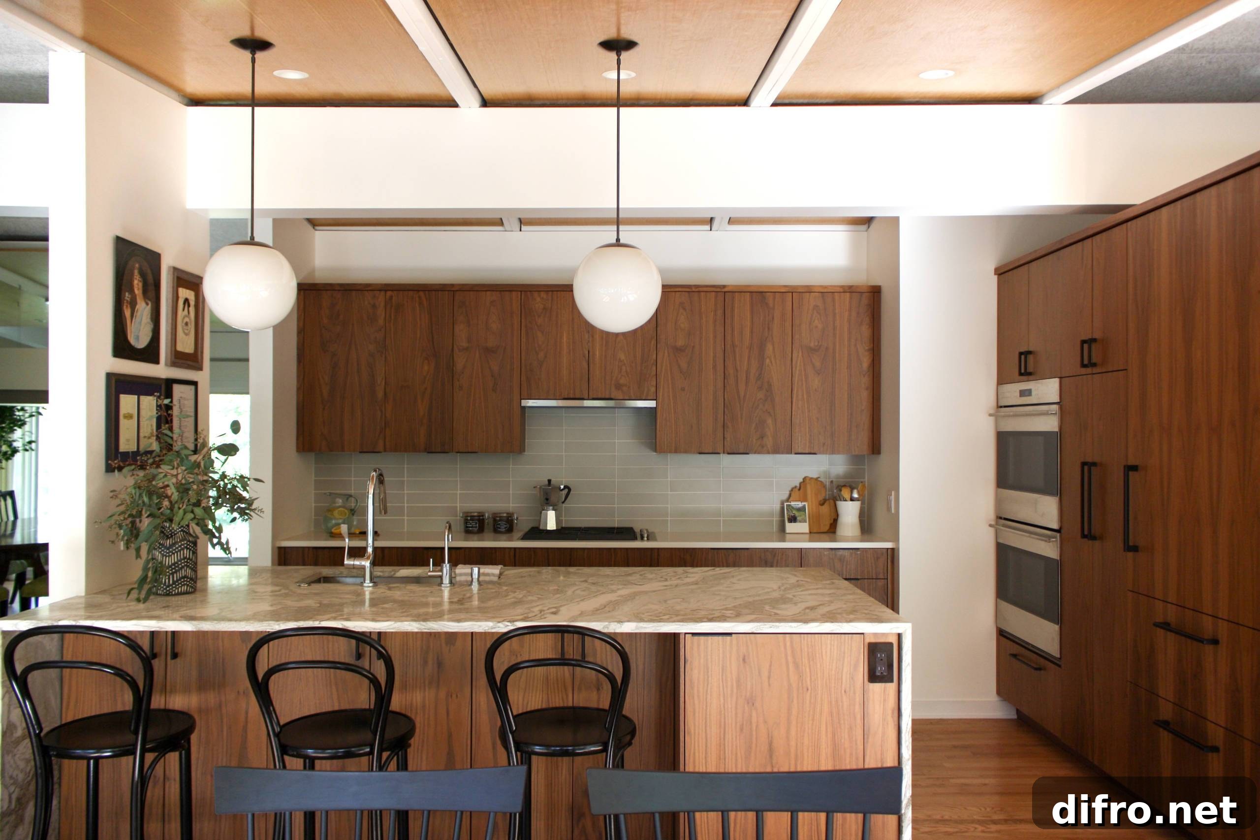 Warm brown interior