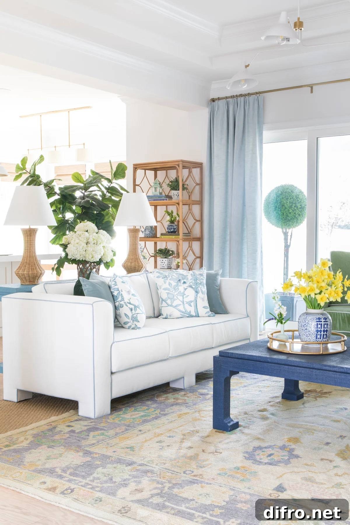 Deep blue room
