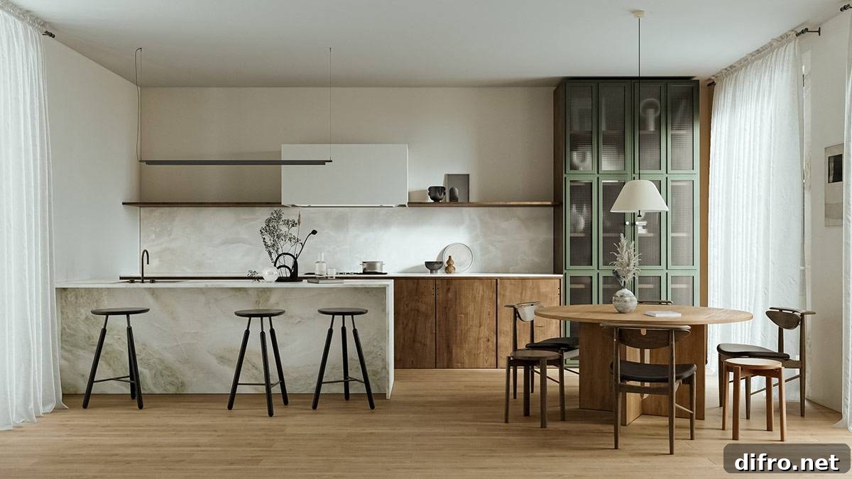 mid century modern kitchen