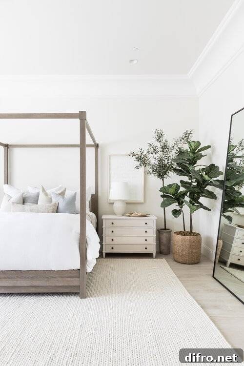 Serene bedroom with neutral tones