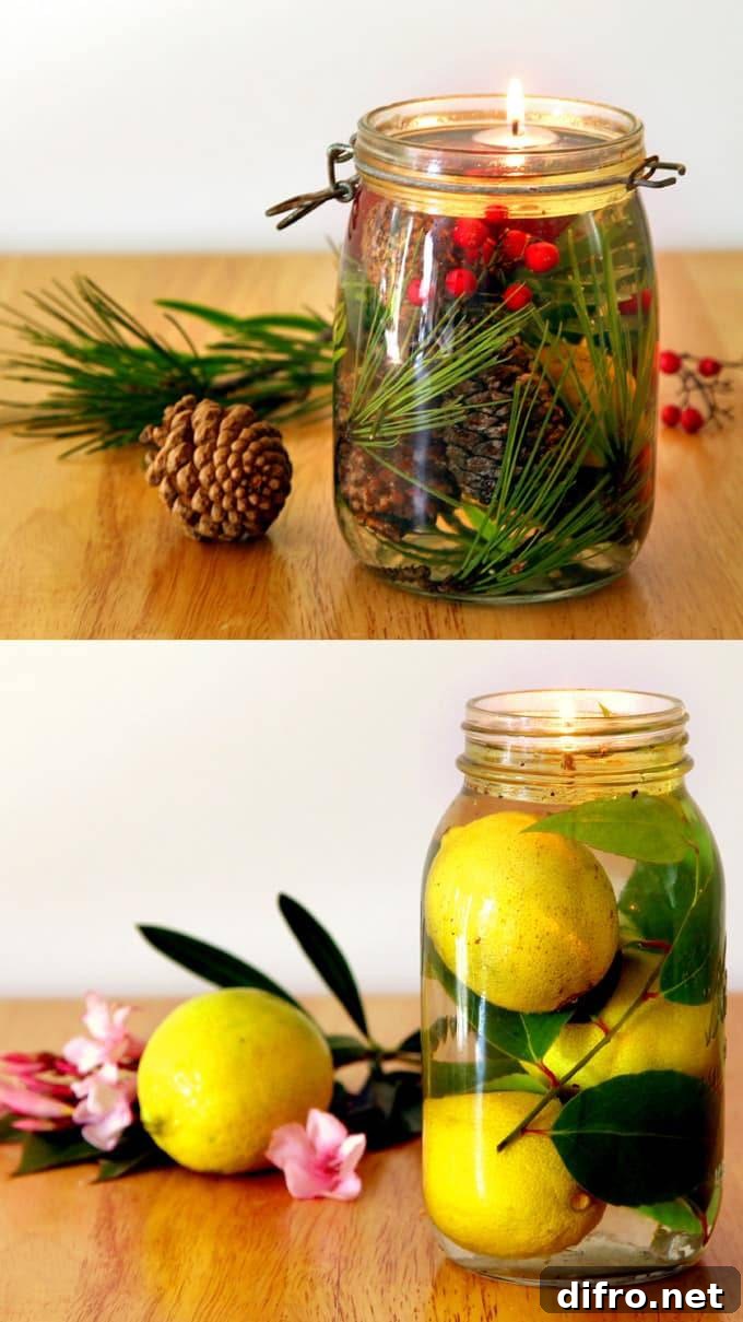 Mason jar oil lanterns