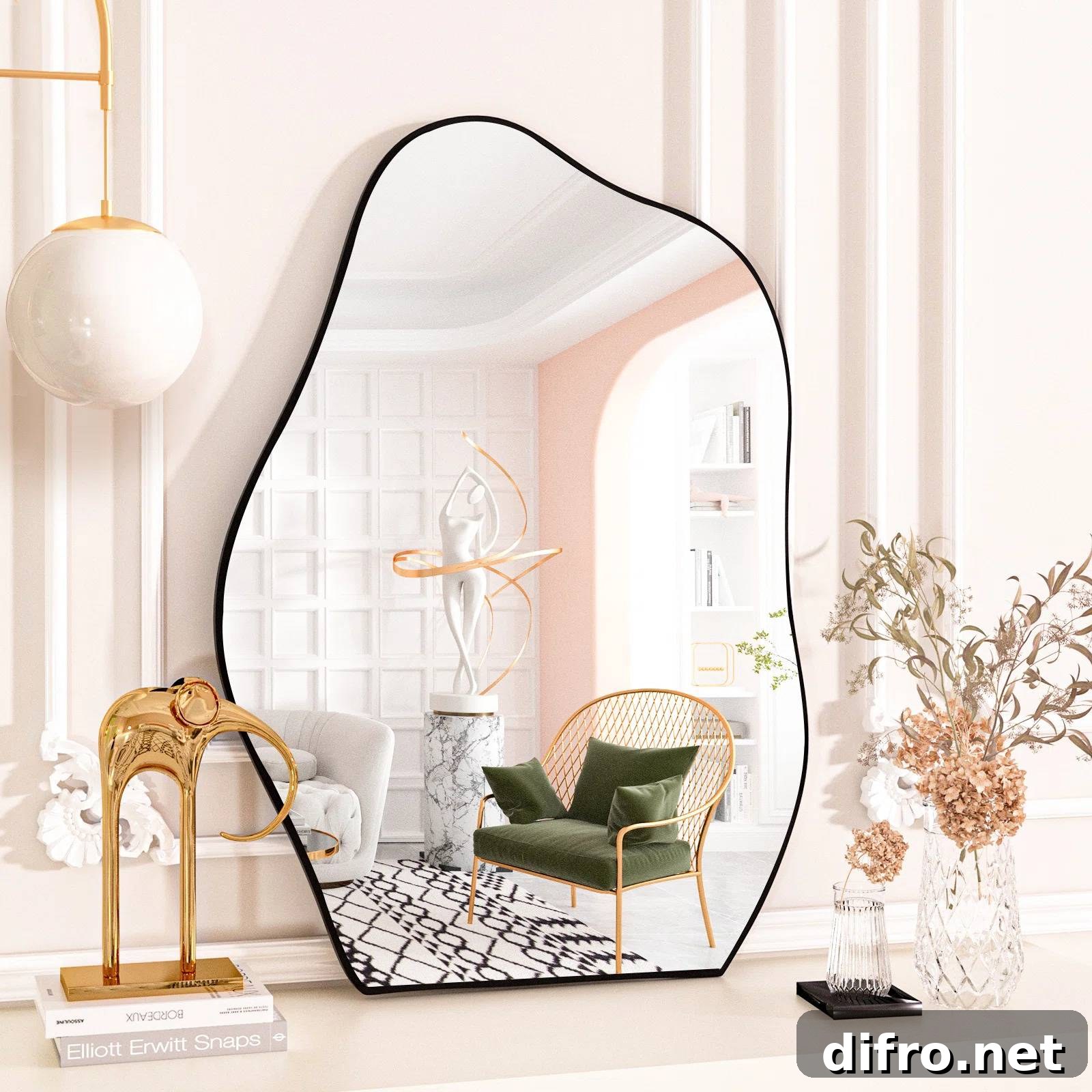 framed mirror