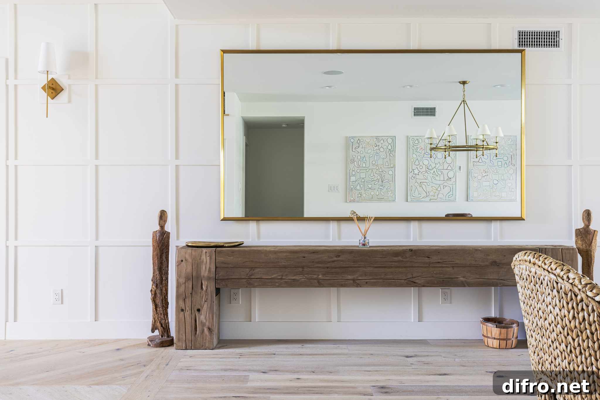 framed mirror