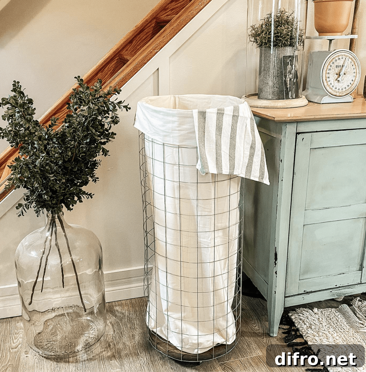 Neutral living room used as a base for vintage accents