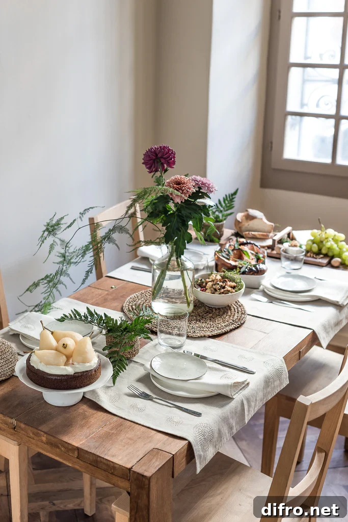 simple tablescape