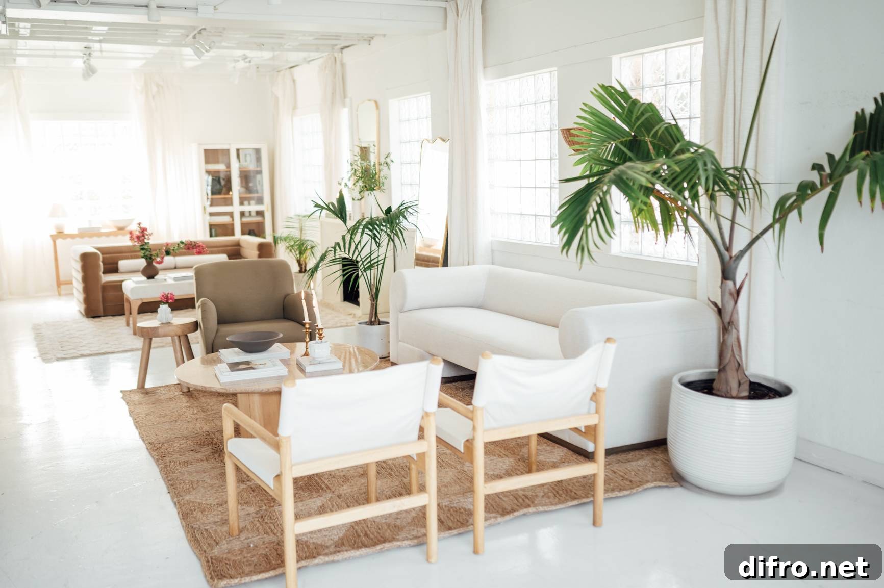 white interior