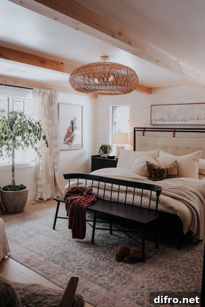 Bench at the end of the bed