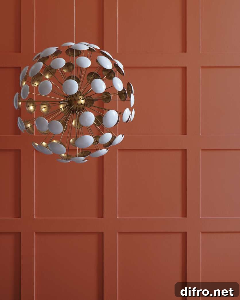 Terracotta paint sample