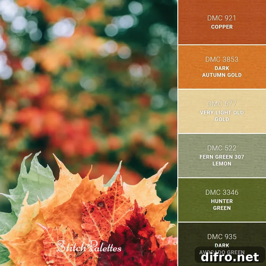 Fall palette colors.