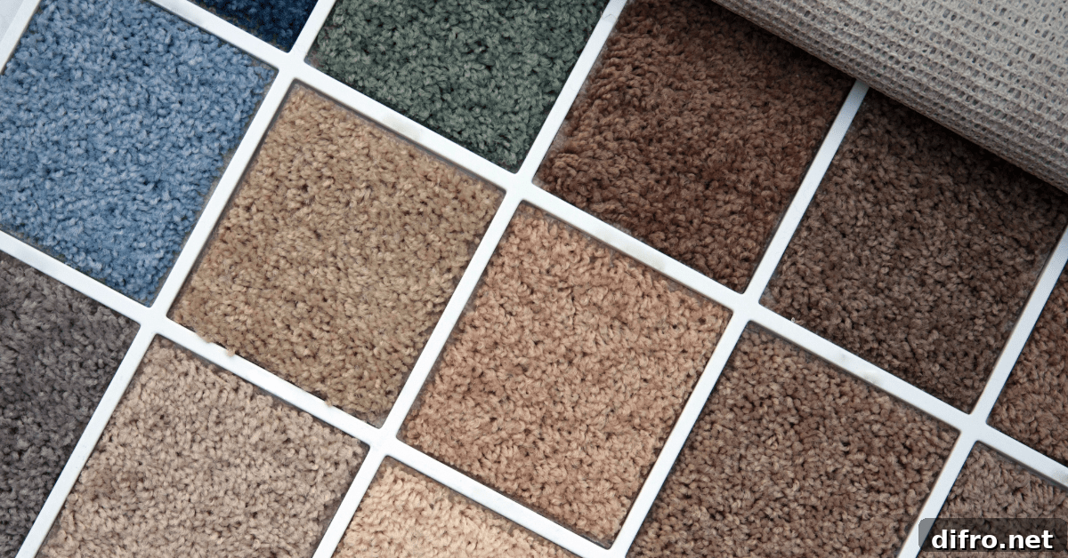 Wall-to-Wall Carpet for Your Home: Benefits, Drawbacks, and Tips 4 Samples of carpets.