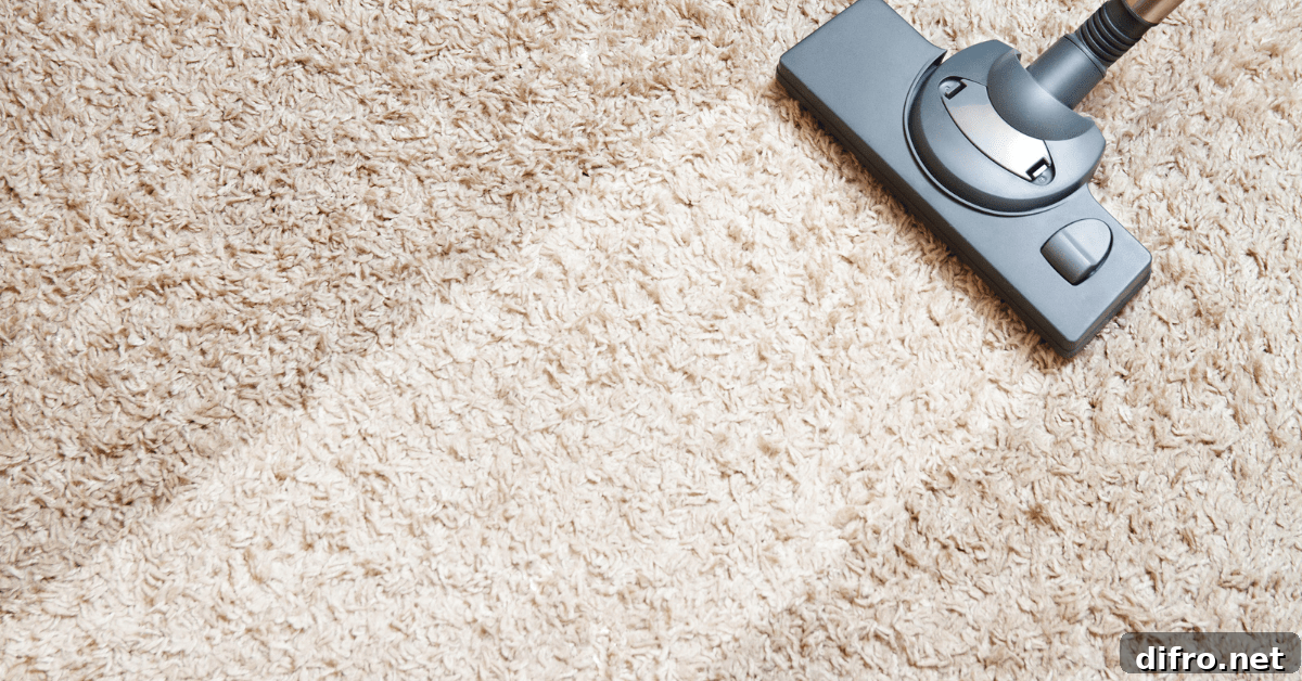 Wall-to-Wall Carpet for Your Home: Benefits, Drawbacks, and Tips 6 Vacuuming carpet.