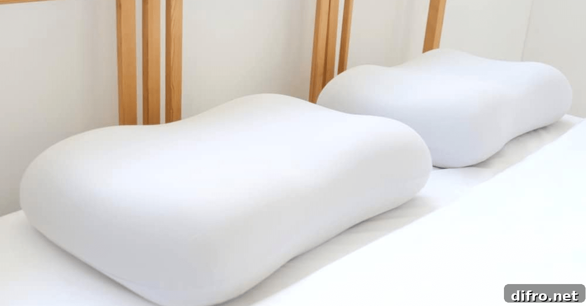 Custom pillows on a white bed.