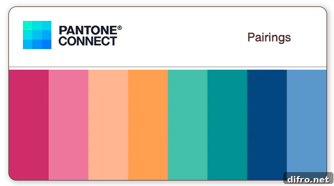Color palette for Peach Fuzz 13-1023