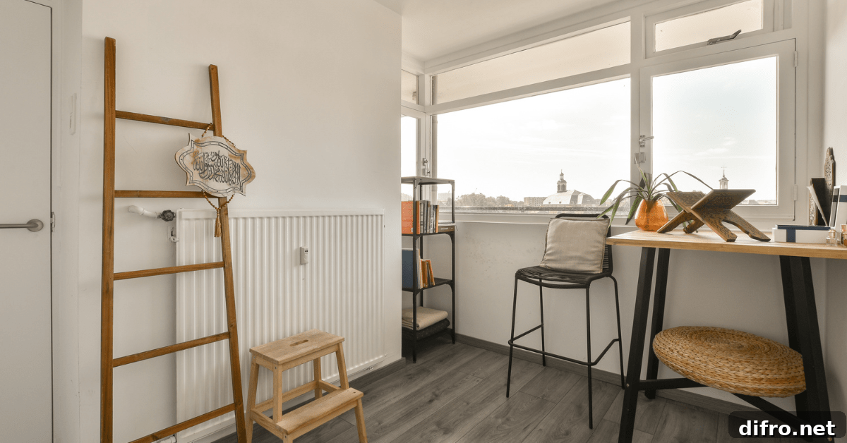 Modern small corner desk.