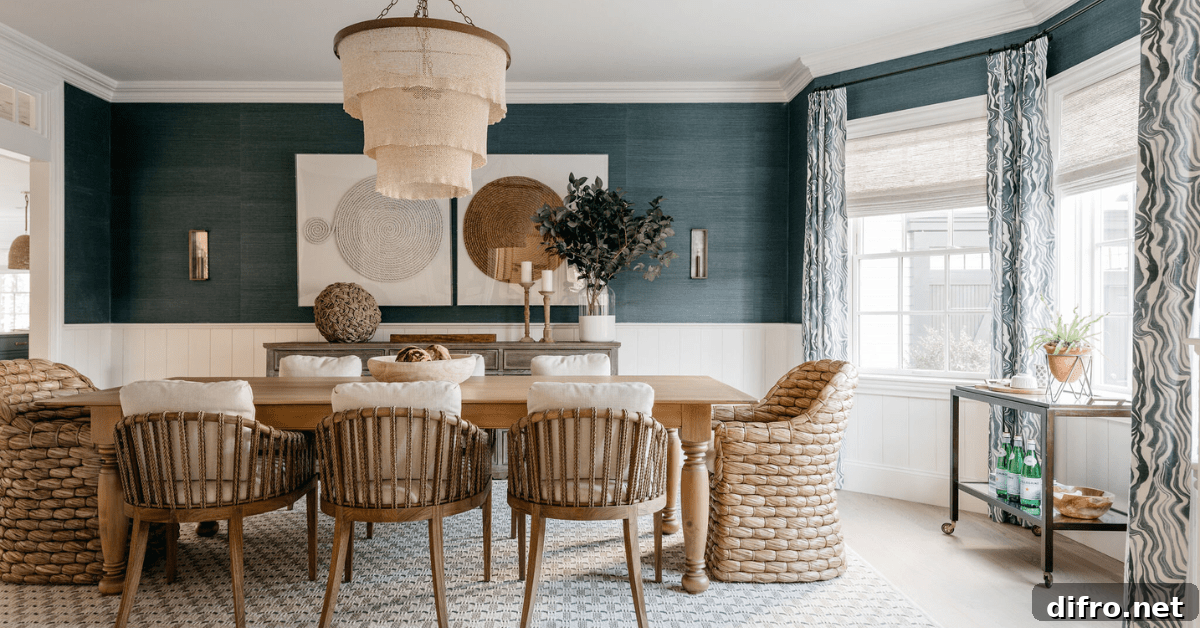 Living room with bay window curtains that are bright.