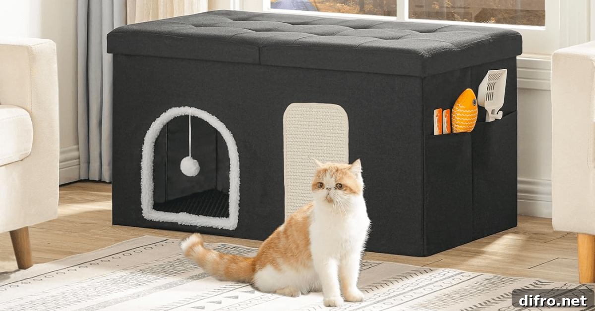 Bench that doubles as a hidden litter box.