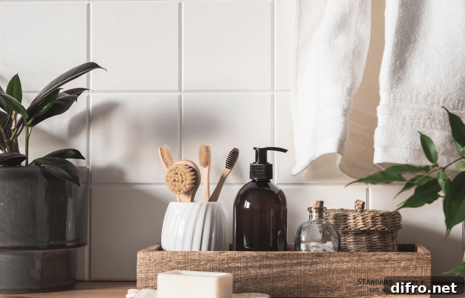 bathroom tray with soap dispenser and toothbrush holder