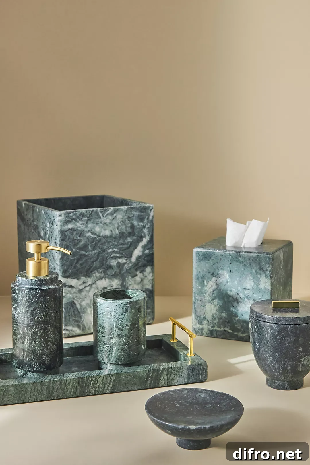 esmerelda collection bathroom accessories soap dish toothbrush holder marble tray