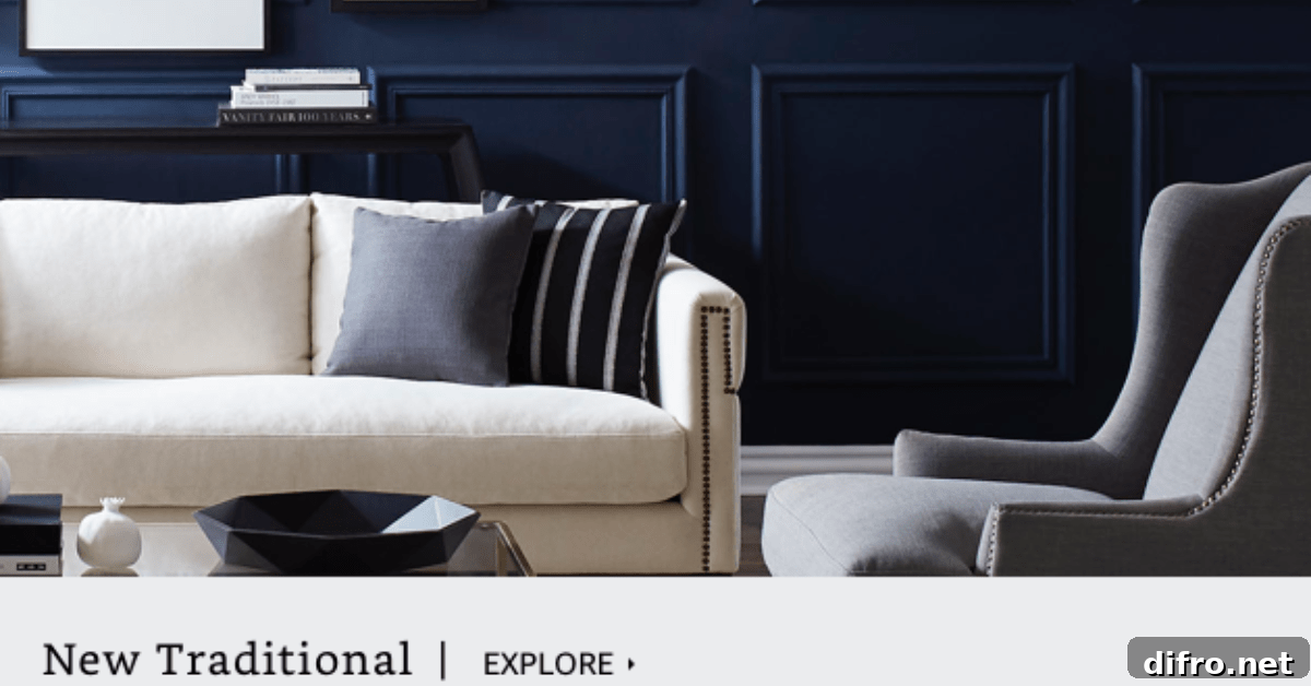 New traditional styled living room.