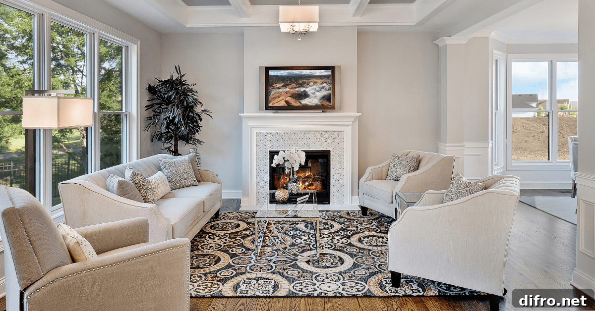 A family room with lots of seating.